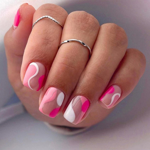 12 Sizes-24 Pcs Press On Nails W905