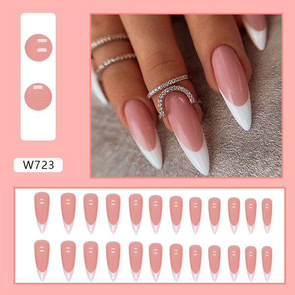 12 Sizes-24 Pcs Press On Nails W723