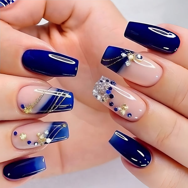 12 Sizes-24 Pcs Press On Nails Y1441
