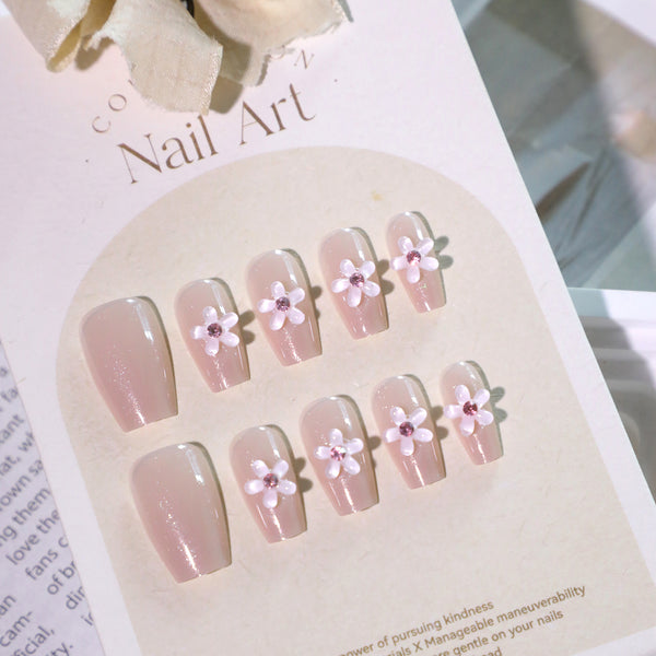12 Sizes-24 Pcs Press On Nails JL0670
