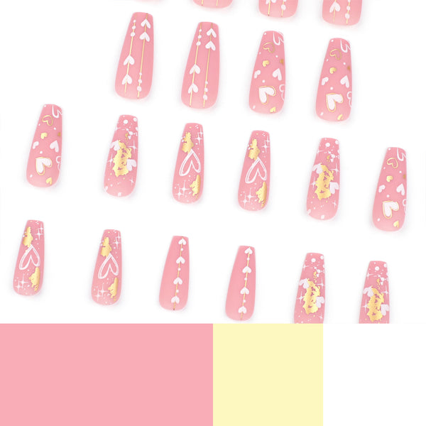 12 Sizes-24 Pcs Press On Nails JP3286