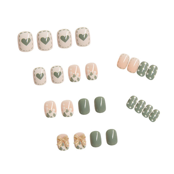 12 Sizes-24 Pcs Press On Nails Z055