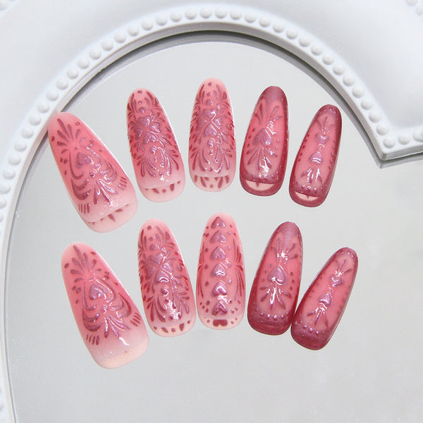 30 Pcs Press On Nails W1969