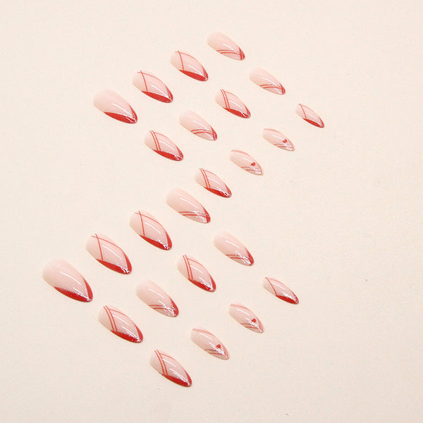12 Sizes-24 Pcs Press On Nails W306