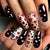 12 Sizes-24 Pcs Press On Nails Y1701