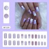 12 Sizes-24 Pcs Press On Nails W1329