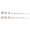 12 Sizes-24 Pcs Press On Nails F050