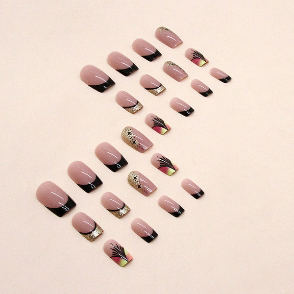 12 Sizes-24 Pcs Press On Nails W987