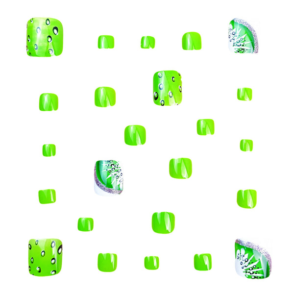 12 Sizes-24 Pcs Press On Nails Y867