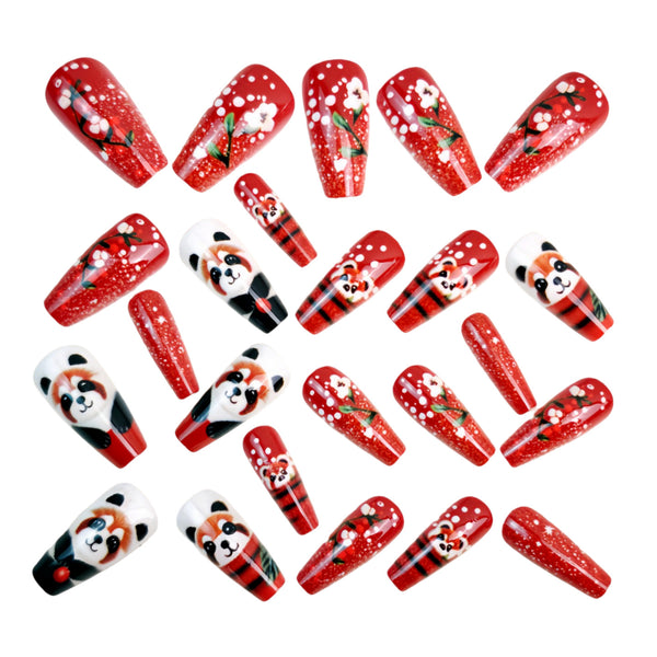 12 Sizes-24 Pcs Press On Nails Y1640