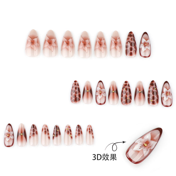 12 Sizes-24 Pcs Press On Nails JP3786