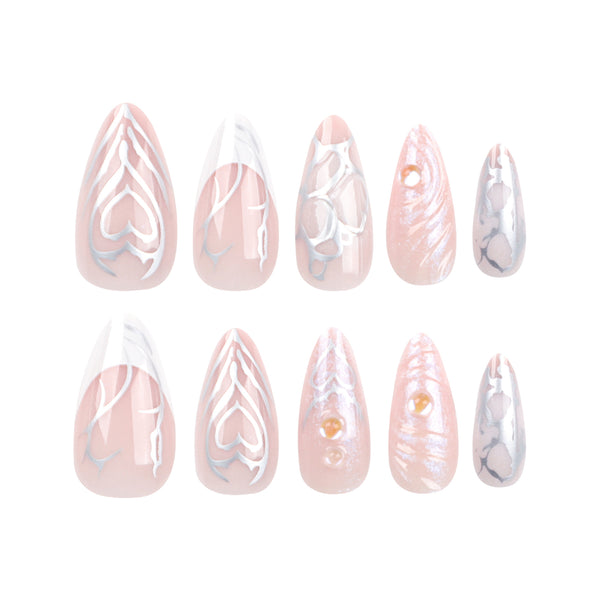 12 Sizes-24 Pcs Press On Nails JP2786