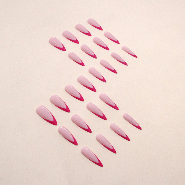 12 Sizes-24 Pcs Press On Nails W1151