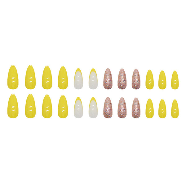 12 Sizes-24 Pcs Press On Nails W1349