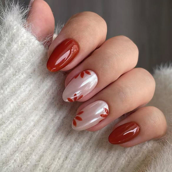 12 Sizes-24 Pcs Press On Nails C1328