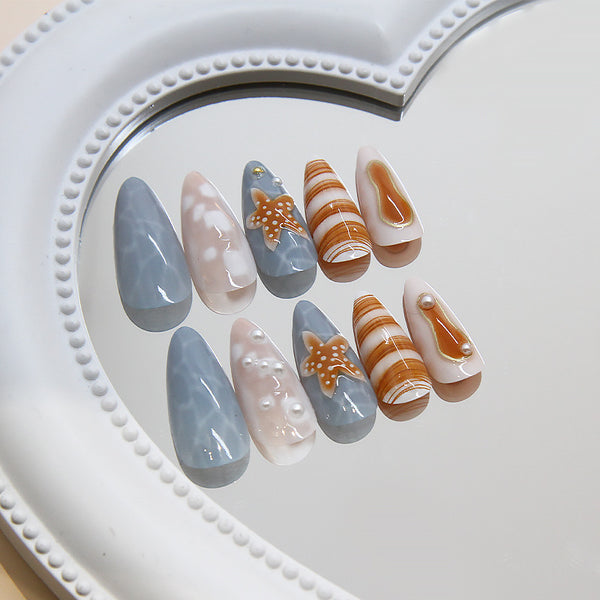 12 Sizes-24 Pcs Press On Nails Z956
