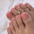 Press On Toe nails Set 24pcs/set JP2435