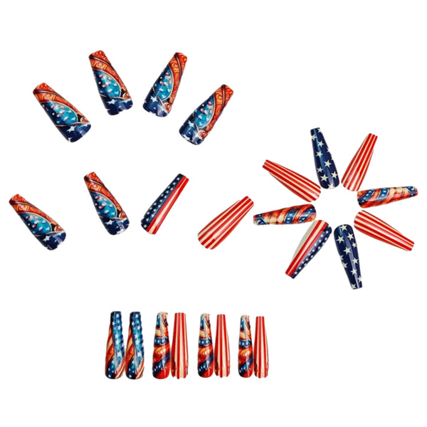 12 Sizes-24 Pcs Press On Nails y2079-24