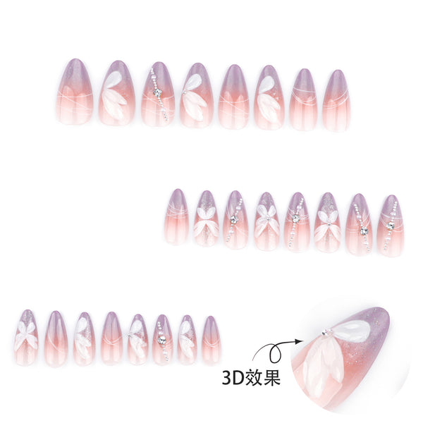 12 Sizes-24 Pcs Press On Nails JP3621