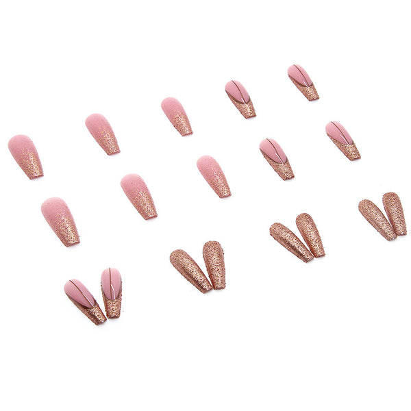 12 Sizes-24 Pcs Press On Nails W099