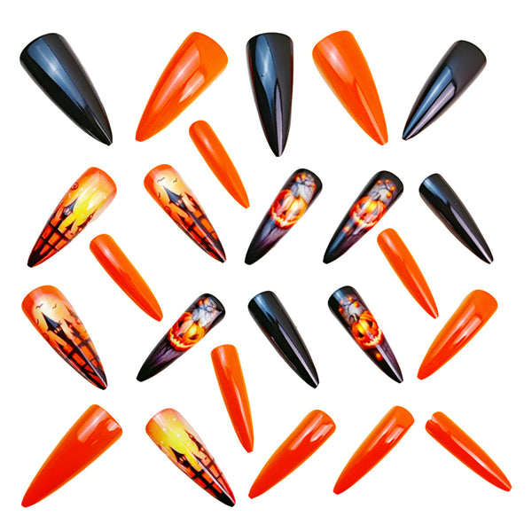 12 Sizes-24 Pcs Press On Nails Y845