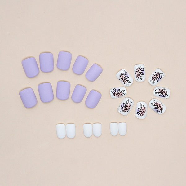 12 Sizes-24 Pcs Press On Nails W566