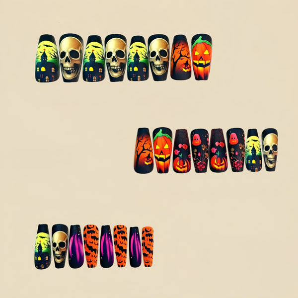 12 Sizes-24 Pcs Press On Nails y1031-24