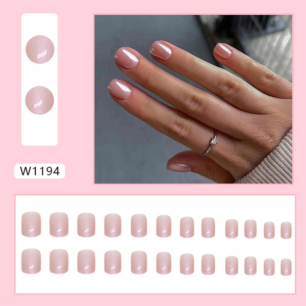 12 Sizes-24 Pcs Press On Nails W1194