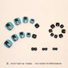 12 Sizes-24 Pcs Press On Nails F049