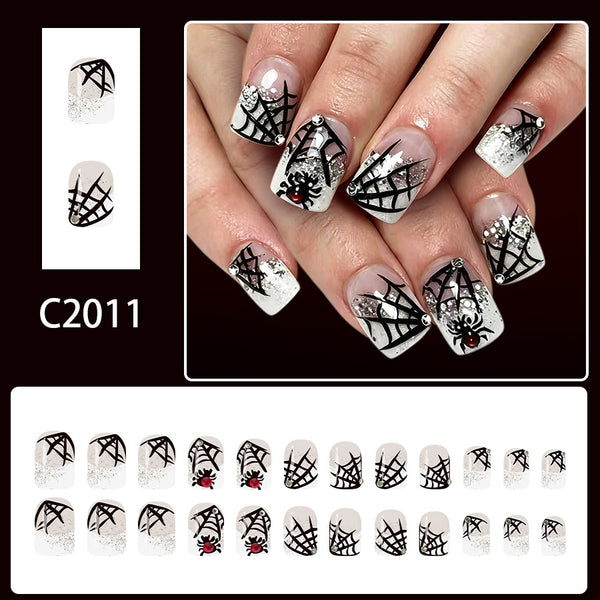 12 Sizes-24 Pcs Press On Nails C2011