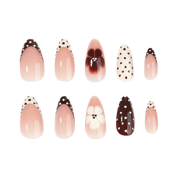 12 Sizes-24 Pcs Press On Nails JP4439