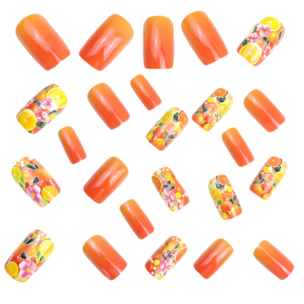 12 Sizes-24 Pcs Press On Nails Y1097