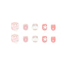 12 Sizes-24 Pcs Press On Nails K031