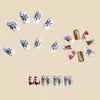 12 Sizes-24 Pcs Press On Nails Y1407