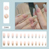 12 Sizes-24 Pcs Press On Nails Z444