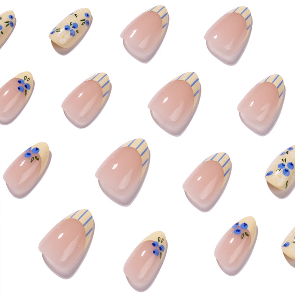 12 Sizes-24 Pcs Press On Nails JP4401