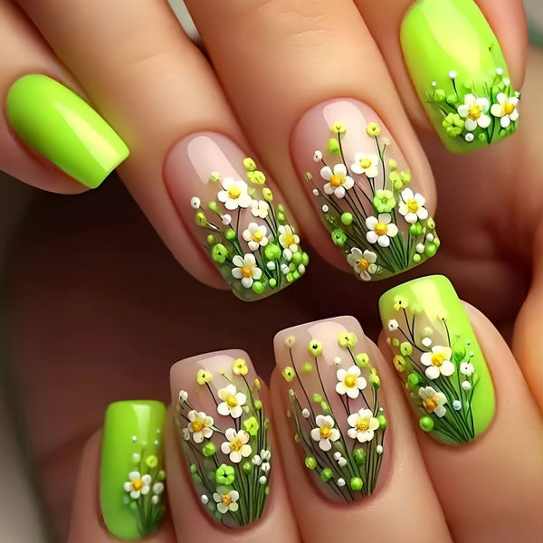 12 Sizes-24 Pcs Press On Nails Y873