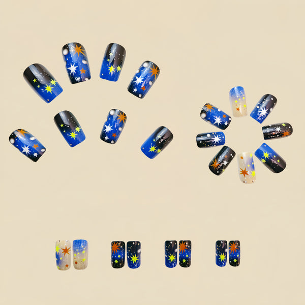 12 Sizes-24 Pcs Press On Nails Y504