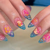 12 Sizes-24 Pcs Press On Nails JP3974
