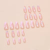 12 Sizes-24 Pcs Press On Nails W1770