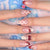 12 Sizes-24 Pcs Press On Nails JP4000