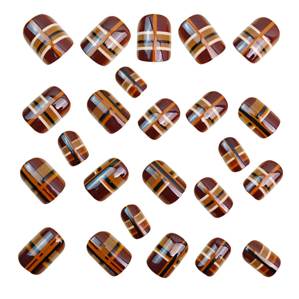 12 Sizes-24 Pcs Press On Nails Y1790
