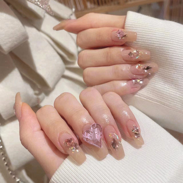 12 Sizes-24 Pcs Press On Nails Z813