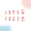 12 Sizes-24 Pcs Press On Nails C294