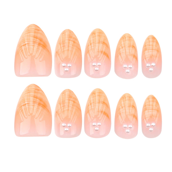 15 Sizes-30 Pcs Press On Nails GD14