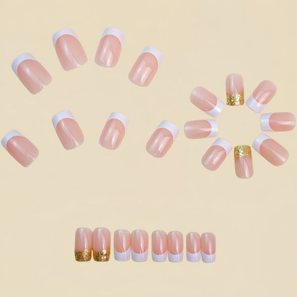 12 Sizes-24 Pcs Press On Nails Y1398