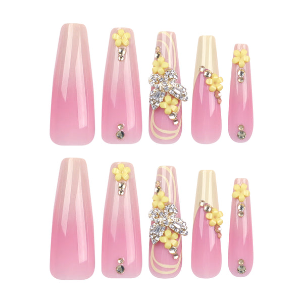 12 Sizes-24 Pcs Press On Nails JP2870