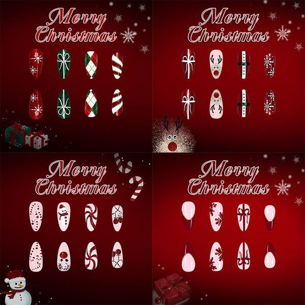 96 Pcs Press On Nails Xmas-3-96pcs
