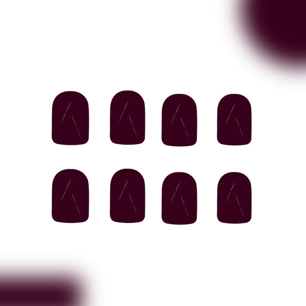 12 Sizes-24 Pcs Press On Nails C1190