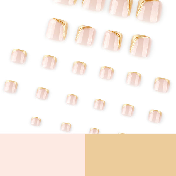12 Sizes-24 Pcs Press On Nails JP3812
